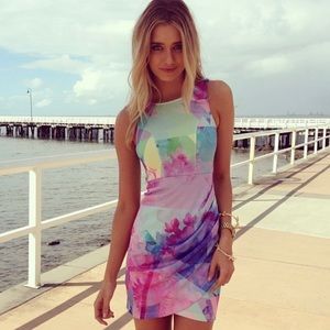 Floral/multi colored mini dress